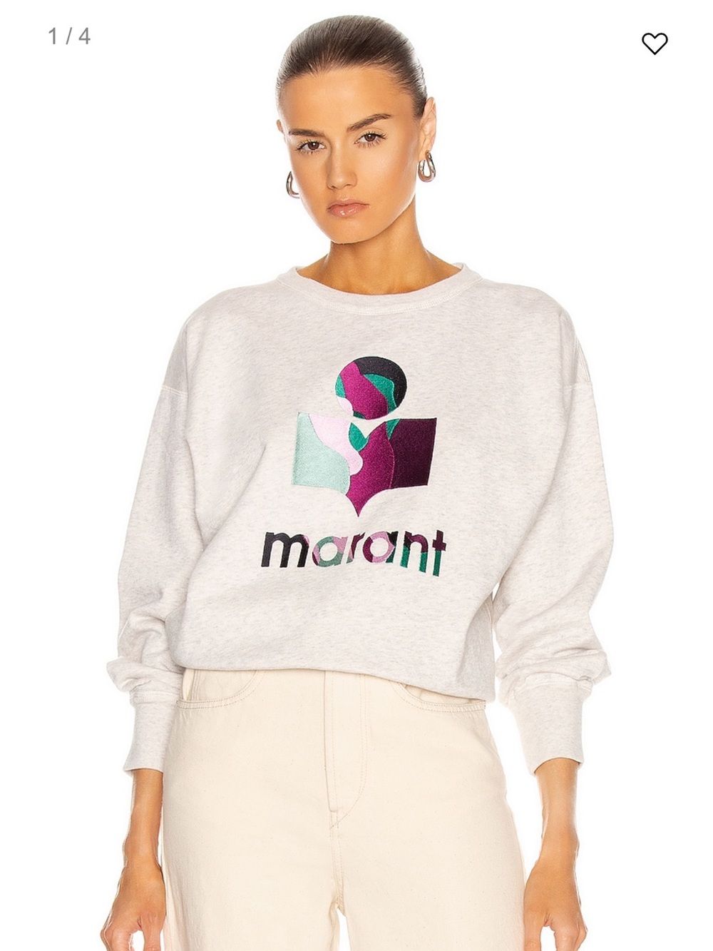 Isabel Marant Mobyli Sweatshirt in Ecru size XS